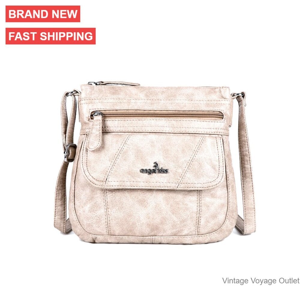 Small Crossbody Bag PU Leather Hobo Purse Adjustable Strap Women's Handbag
